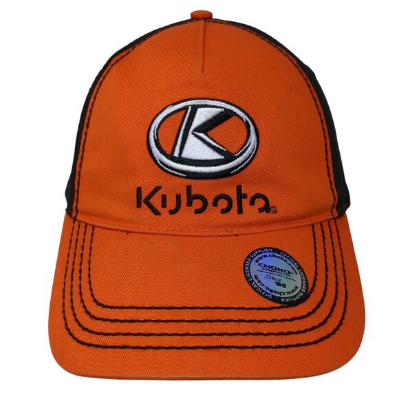 Kubota Strapback Baseball Cap Orange One Size Adjustable Choko Authentics - Picture 1 of 9